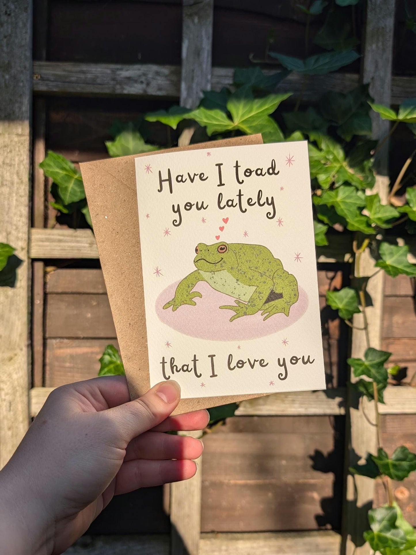 Toad Love Card, Illustrated Anniversary Greeting