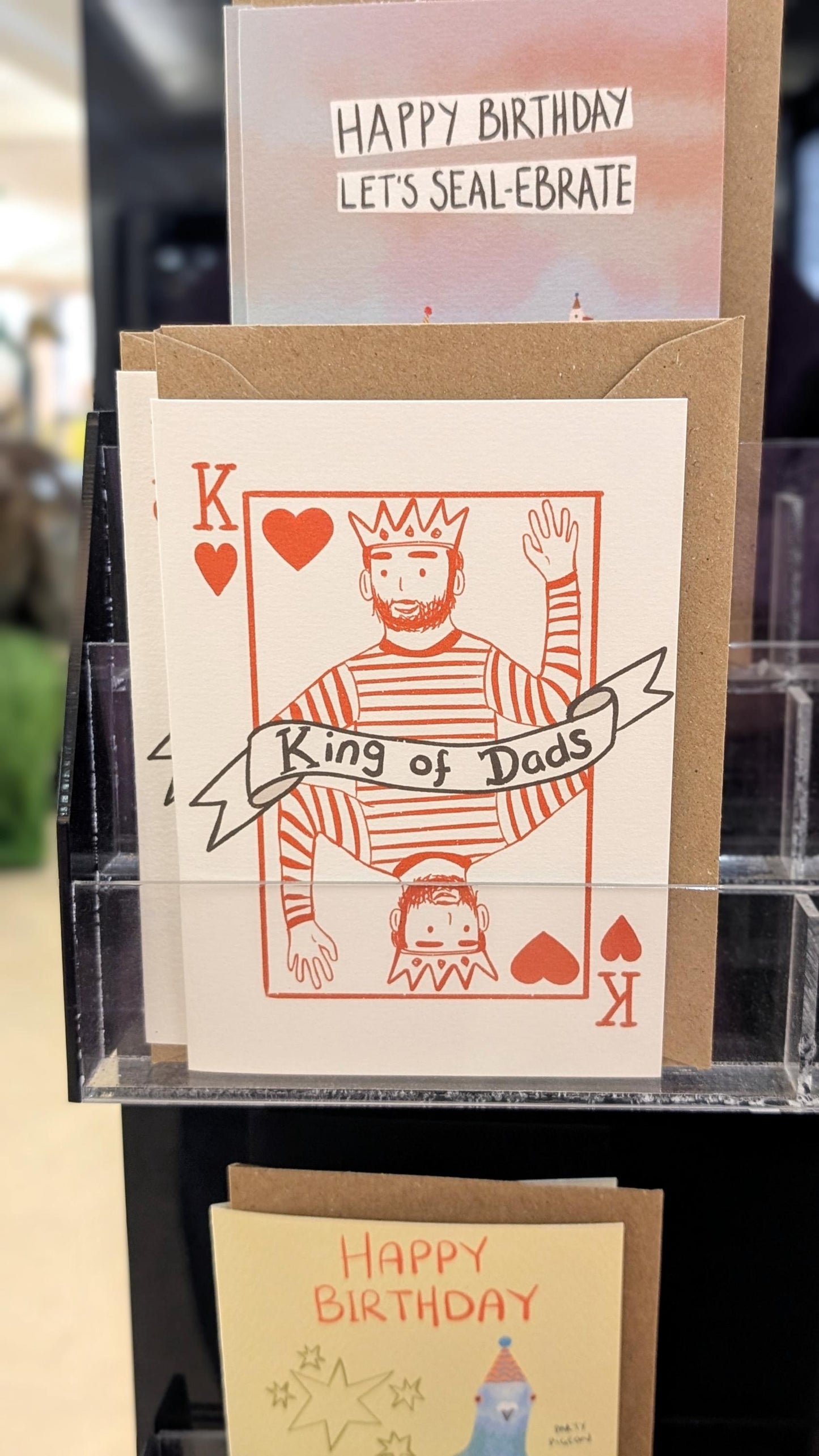 King of Dads Father's Day Card: Hand-Drawn A6 Recycled Card
