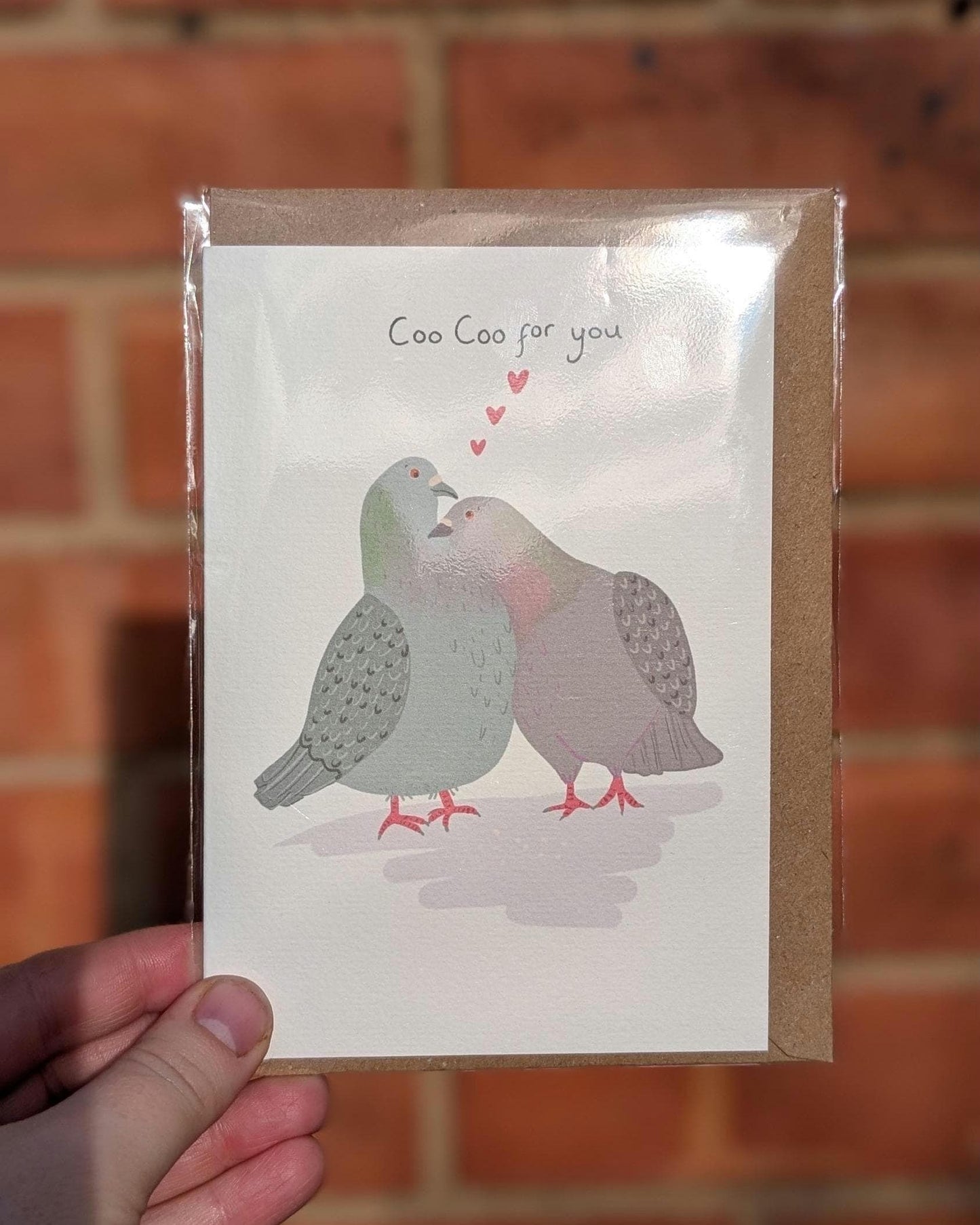 Pigeon Valentine Card | Illustrated Anniversary Card