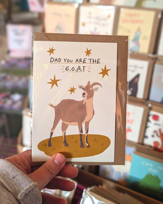 Dad you are the GOAT - Card for fathers day, birthday